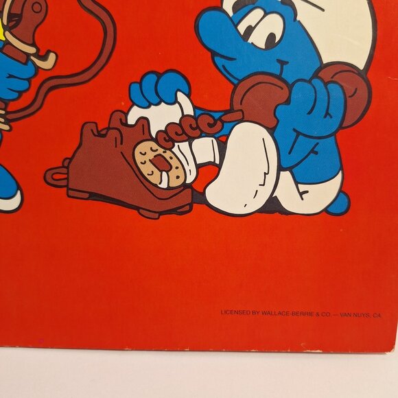 Vintage Smurfs Pocket Portfolio Folder Smurfy Friends Stay In Touch Mead 1982 - Picture 3 of 7